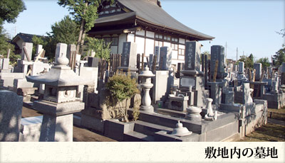 新福寺敷地内の墓地
